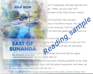 Reading sample from "East of Sunanda - Part I: The Penguin Cave and Haunting Memories"